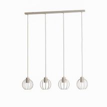 B-Ware Helam Starlight Hängelampe Pendelleuchte Lampe Cremeweiß 4 Flg 100 Cm Metall