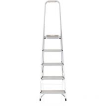 Neuwertig] Hjh Office Klappleiter Solid Iii Stehleiter Aluminium Trittleiter 5 Stufen B-Ware