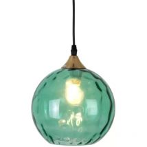 Holländer - neuwertig] Hängeleuchte Lucca Einflammig Glasschirm Grün Deckenlampe Lampe Spot B-Ware