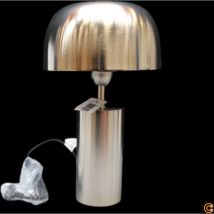 [NEUWERTIG] Kare Tischleuchte Lampe Loungy Chrom 38 Cm E27 Leuchte Schreibtischlampe Led B-Ware