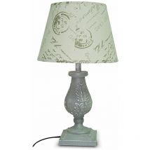 OUTLET Moycor Tischleuchte mit weißem Holz, 30 x 50 cm