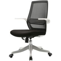 SIHOO Moderner ergonomischer Bürostuhl, Schreibtischstuhl, atmungsaktiv, Taillenstütze, anhebbare Armlehne schwarz