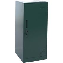 Spind HHG-503, Schließfach Wertfachschrank Schließfachschrank Tür Kleiderstange, 90x38x45cm Stahl grün