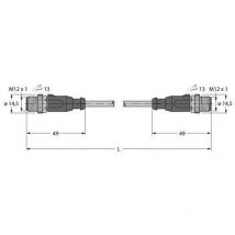 Turck 6441666 Sensor /Aktor Steckverbinder Steckverbinder Konfektioniert 1 St. B-Ware
