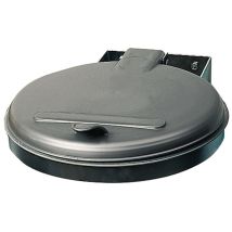 Var Abfallsammler F.120l Säcke Verz. B.400x T.510mm Ku. Deckel Silber B-Ware