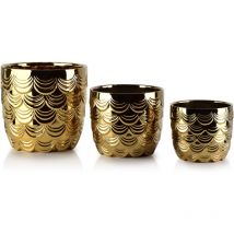 Neva Set mit 3 Blumentöpfen XL20xh20cm L16xh12,5cm M13xh10cm