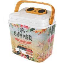 Nevera portátil Life Story Exotic Summer – 29 litros – 43 cm altura – 39 cm ancho – Ideal para exteriores