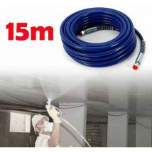 Osuper - new 3300PSI 1/4'' Airless Paint Spray Gun High Pressure Hose for Airless Sprayers Set Hose Paint Hose 15m dhl