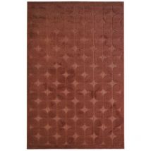 Hellin - new age fifties - Tapis à relief fifties terra cotta 160x220