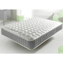 Furniturestop - New Design Memory Foam Topped Sprung Mattress - 10 (25cm) Depth - 6ft