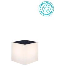 Wally Lampada Da Parete A Carica Solare. Misura 12x12x12 Cm. Luce Fredda A Led. Prodotto In Spagna