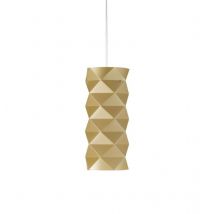 New Gold Aufhängung aus verchromtem Metall – Durchmesser 13 cm – Höhe 32 cm – 1x MAX 30W E27 – Transparentes Kabel 120 cm