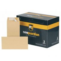 New Guardian New Guardian Pocket Envelope dl Peel and Seal Plain 130gsm Manilla - Brown
