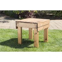 Charles Taylor Wooden Garden Square Drinks Side Coffee Table