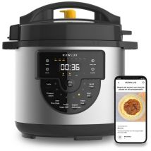Newlux - Mijoteuse Eléctrique Programmable Chef Pot V170 Noir, 6L, Autocuiseur Électrique Multifonctionnel avec Voix, 15 Fonctions Noir