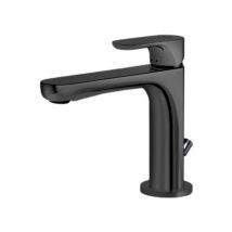 Linfa nero miscelatore lavabo con scarico - 69410 - Newform