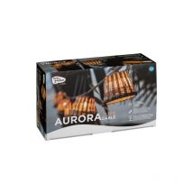 Aurora Lichterkette mit Kabel für den Innen- und Außenbereich. 10 LED-Lampen mit warmem Licht. Hergestellt in Spanien