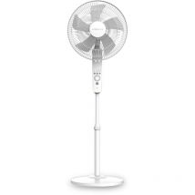 Newlux - Ventilador de Pie Blanco Smart W550 5 Aspas de ø40cm con Mando