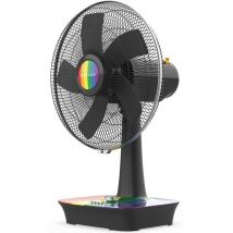 Newlux - Ventilateur de bureau Desk W500 avec 5 pales (ø 40 cm) Rainbow