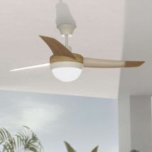 Newlux - Ventilateur de plafond avec lumière et télécommande W420 Marron