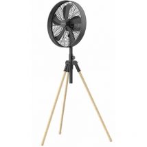 Newlux - Ventilateur sur pied Tripod W3050 avec 5 pales en métal Noir