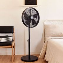 Newlux - Ventilateur sur pied W1250 Smart 5 pales de diamètre 40 cm Noir