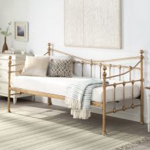 Slumberworx - Newnham Classic Victorian Style Living Room Bedroom Metal Day Bed Frame