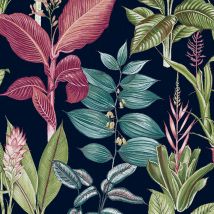 Next - fantasy rainforest leaves Blau Vliestapete 10mx52cm