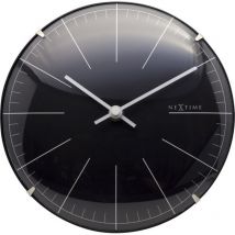 Nextime Tisch- Wanduhr Big Stripe Mini Dome Ø 20 cm schwarz Wanduhr