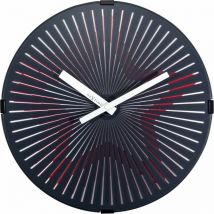 Motion Star Horloge de murale, plastique, rouge, 30.5cm - Nextime