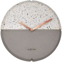 3516 horloge de table ou murale Horloge de quartz Circle Grey - Nextime