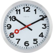 Nextime - Tisch- Wanduhr Station Stripe Index ø 35 cm Wanduhr