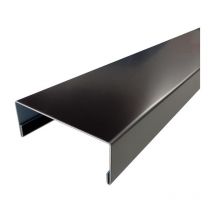 Nez de cloison 2m60 en alu 15/10ème - 78mm - RAL9005 Aluhome