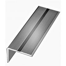 Nez de Marche Escalier klose aluminium anodisé argent 42 mm x 22 mm 1 Mètre 25