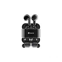 NGS - artica Duo Black - Deux paires d'écouteurs sans fil compatibles avec la technologie True Wireless Stereo et Bluetooth 5.1, contrôle tactile,
