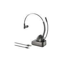 NGS BUZZ BLAB Headset Cuffie senza fili per ufficio/centro de Bluetooth Headset Nero