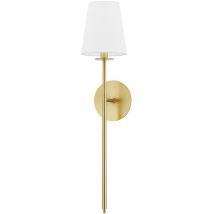 Hudson Valley Lighting - Niagra Applique 1 Luce Ottone, Vetro