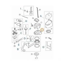 Cod. BMG2211R08.45673 Base supporto motore battente a braccio verniciato - Nice