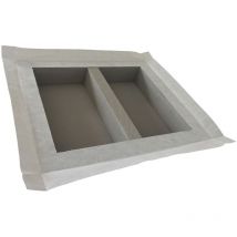 U-tile - Niche de douche à carreler - format intérieur 50 x 40 cm - 9 cm de profondeur