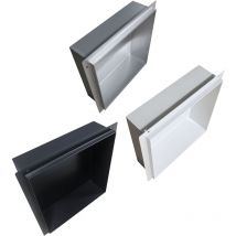 Bernstein - Niche murale de douche, étagère encastrable douche acier inox - 30x30x10cm - BS303010Noir