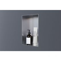 Bernstein - Niche murale de douche, étagère encastrable douche acier inox sans cadre - 20x30x10cm - NT203010X Acier inoxydable brossé