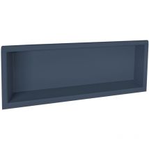 U-tile - Niche design encastrable en acier inox de couleur gris ardoise 80 x 30 cm