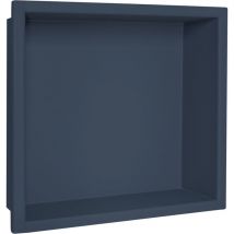 U-tile - Niche design encastrable en acier inox de couleur gris ardoise 30 x 30 cm