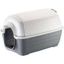 Kenny Niche pour chiens en résine thermo-plastique - 5 tailles. Variante kenny mini - Misure: 40 x 66 x h 40 cm - Gris - Ferplast