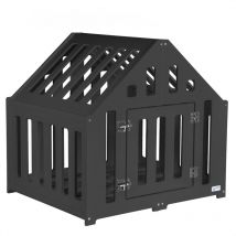 Pet World Design - Niche pour chien d ́intérieur en bois, cage pour chien, lit pour chien:BLACK (noir), l 85x70x80cm