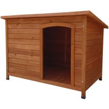 Niche pour Chien Petit Gardiun Sugar 58x85x58 cm avec Toit à 1 Pente et Toiture en Asphalte