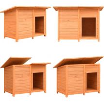 Niche pour chiens Bois de pin et de sapin solide 120x77x86 cm - niche pour chien - niches pour chien - Home & Living