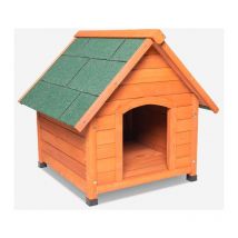 Niche extérieure en bois pour chiens de petite taille 72x76x73cm Buddy
