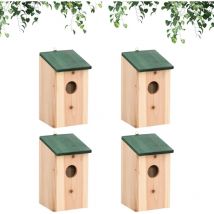 Nichoir à oiseaux en bois de qualité supérieure - Nid d'oiseau durable pour cage, parfait pour l'élevage, matériau de nidification et nichoir, 4