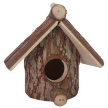 Nichoir d'extérieur en bois pour oiseau